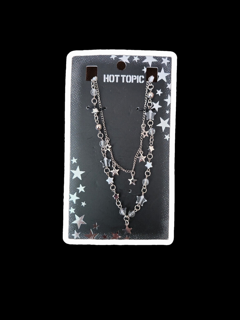 Hot Topic Silver Star Multi-Layer Necklaces